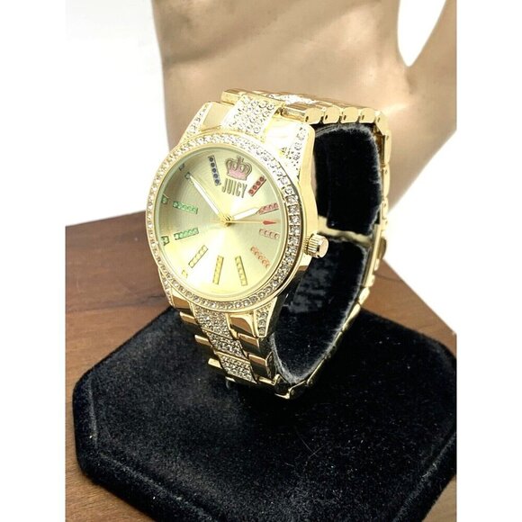 Juicy By Juicy Couture Women's Watch JC/5014 Quartz Gold Stainless Steel 34mm - Picture 2 of 14